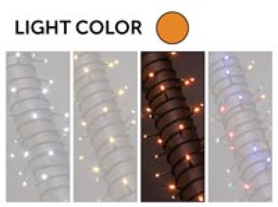 Kuma LED, Lichtgirlande, 12 m, 1020 LEDs, Arizona weiß, schwarzes Kabel, für den Innen- und Außenbereich, Modulator, 24 V