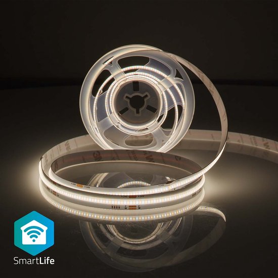 Nedis SmartLife LED-Streifen - Wi-Fi - Warm- bis kaltweiß - COB - 2,00 m - IP20 - 2700 - 6500 K - 1000 lm - Android / IOS