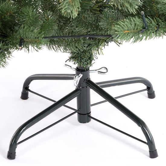 Casaria Künstlicher Weihnachtsbaum - 140cm Weihnachtsbeleuchtung 100 LEDS - Grün