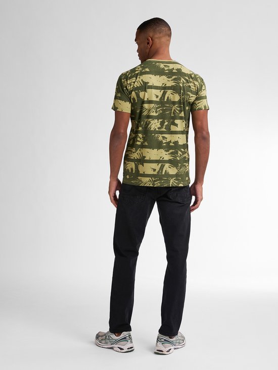 Petrol Industries – Herren-T-Shirt „Harbor“ mit Allover-Print – Grün – Größe XXXL