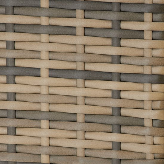 tectake® Wicker Aufbewahrungsbox – 253 l – Kissenbox für den Außenbereich – Gartenbox – 116 x 54 x 64 cm - Wetterfest und mit Deckel verschließbar – Rollbar – Inklusive 2 Griffen, 2 Rädern mit Bremse und Gasfedern – Gartenkiste – Beige