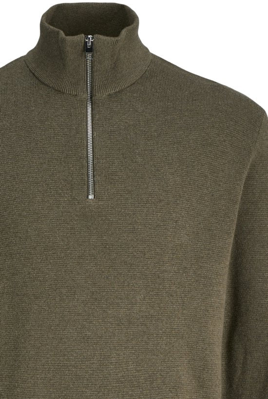 Jack & Jones Premium-Reißverschlusshose, einfarbig, mit Viertelreißverschluss