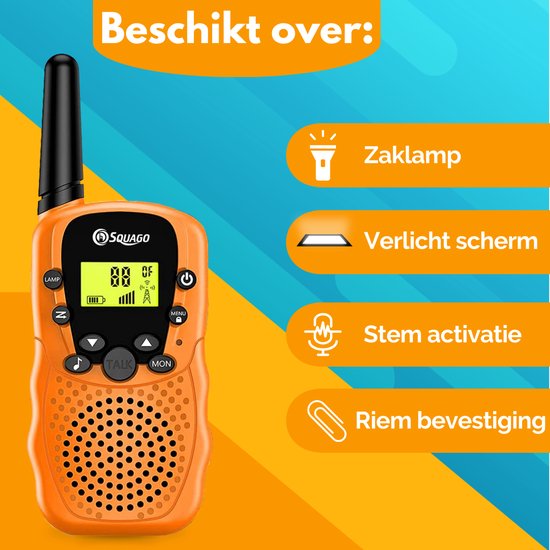 Squago Walkie Talkie 3 Stück - Für Kinder & Erwachsene - WalkieTalkie