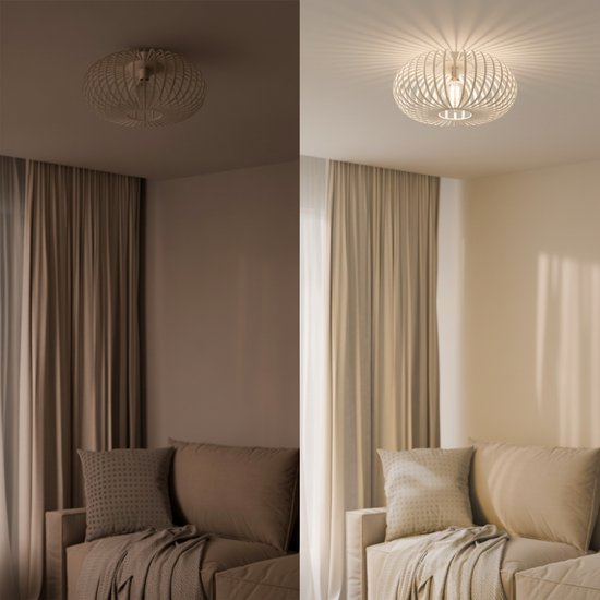 Nolt Deckenleuchte Beige - Deckenleuchte E27 Lampe - Industrial - Taupe - ⌀ 40cm