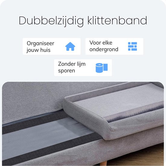 Luft Selbstklebendes Klettband - 180x5cm - Band - nähbar - Klettverschluss - Klettband