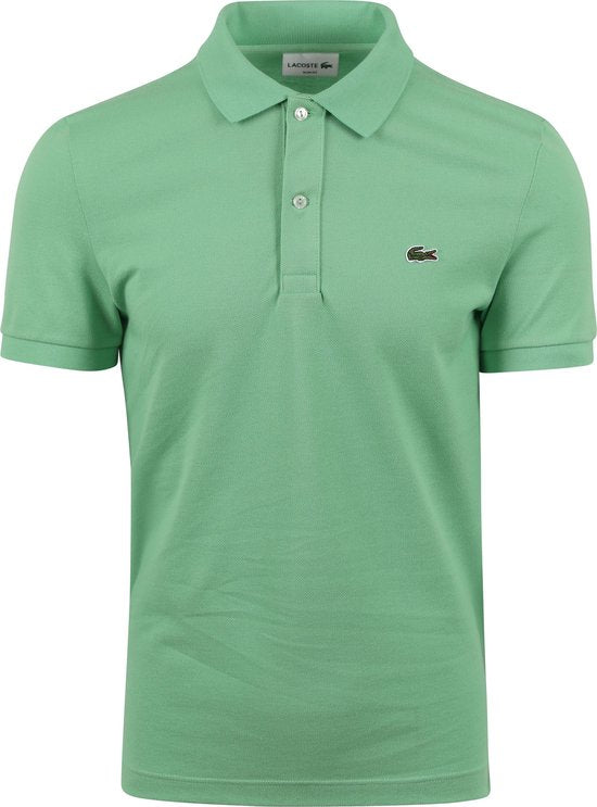 Lacoste - Polohemd Pique Mittelgrün - Slim-fit - Herren Polohemd Größe 4XL