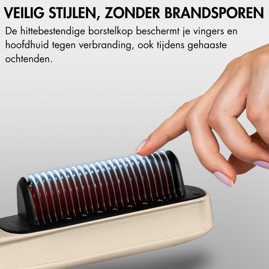 Sansbeauté® Steam Straightener PRO - Dampfglätter - Professional Straightener 5.0 - Dampfglätter - Cremé