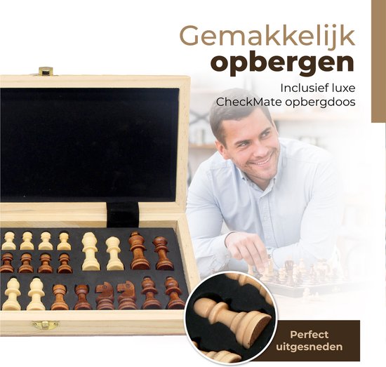 Windsor CheckMate - Schachbrett - 40 cm - Magnetisch