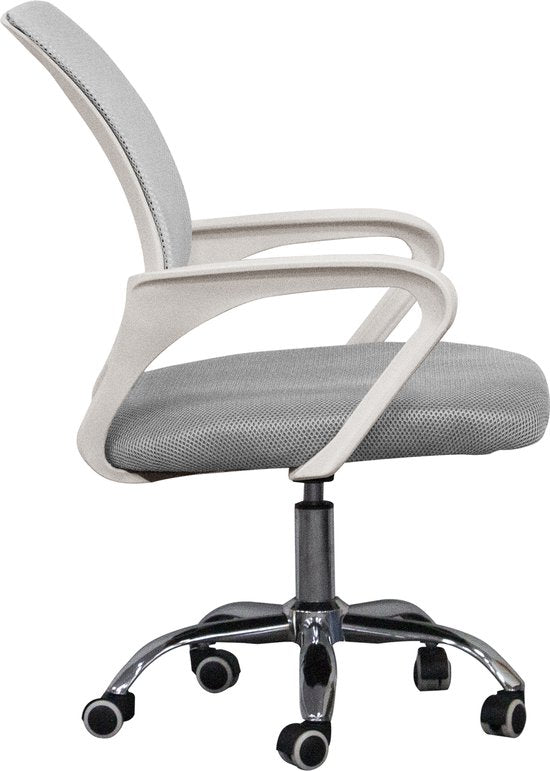 VDD Bürostuhl - grau/weiß - ergonomisch - höhenverstellbar