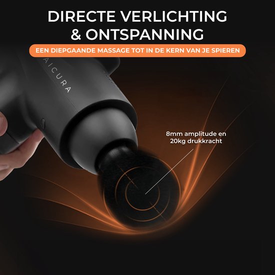 Maicura PRO SE Massagepistole - Profi - 10 Massageköpfe - Schwarz