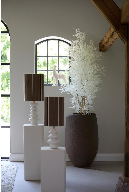 Light & Living Lampenschirm Medan - Dunkelbraun - Ø30cm - Modern