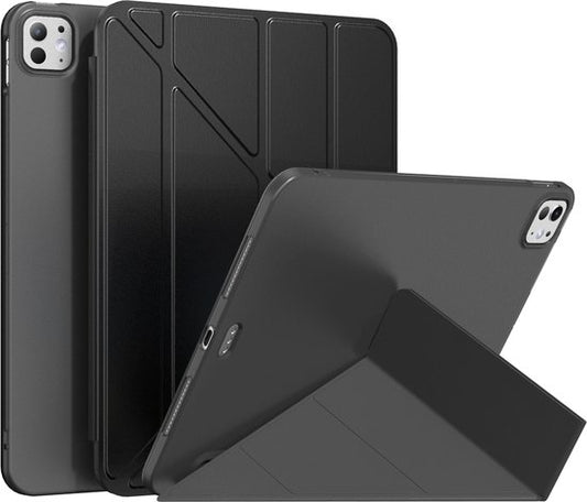 Tablet-Hülle geeignet für iPad Pro 11 Zoll Gehäuse (2024) - M4 - Smart Cover - Schwarz