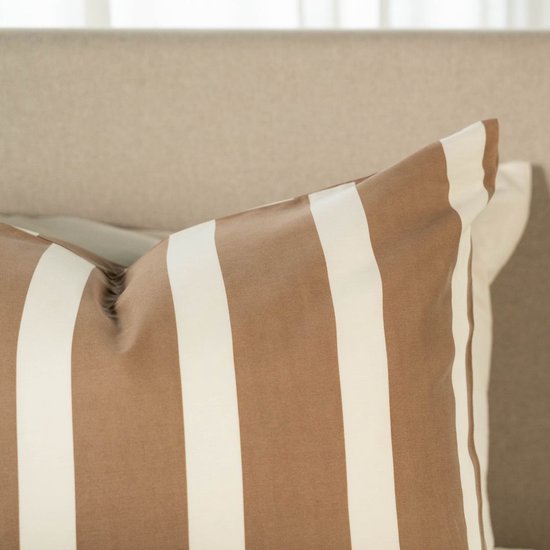Kayori Dasshu Bettbezug Baumwolle Satin - 140x200-220 + 1 Kopfkissenbezug - Einzel - Taupe