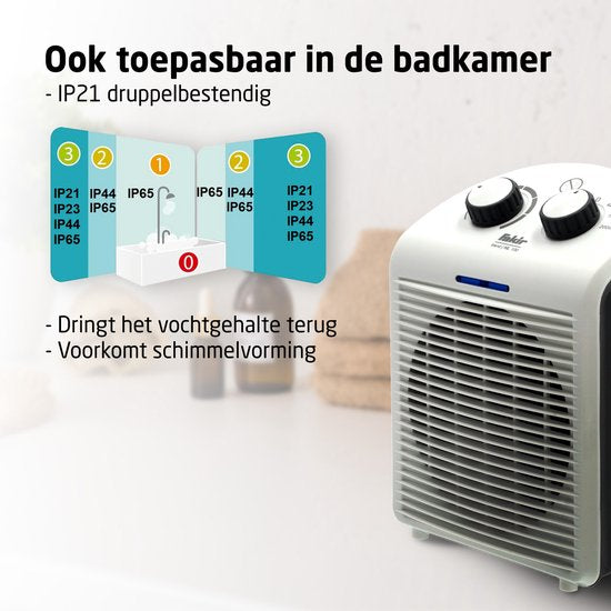 Fakir Trend HL 100 Elektroherd - Heizung mit Gebläse - Weiß/Grau