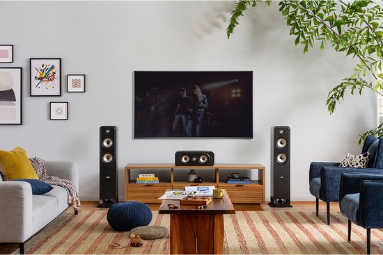 Polk Signature Elite ES55 - Standlautsprecher - 2-Wege - Leistungsstarker 6,5" Bass - Schwarz