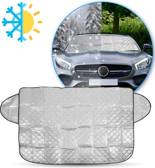 Nuvance - Frostschutzdecke Auto - Sonnenschutz Auto Windschutzscheibe - 100 x 145cm - Eisdecke Auto - Windschutzscheibe Abdeckungen - Autozubehör