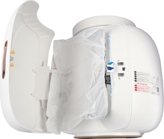 Quadruped Fresh 3 - Automatische Katzentoilette - Selbstreinigend - Gesteuert über App - 65L - inkl. Matte und 3 Rollen Sammelbeutel