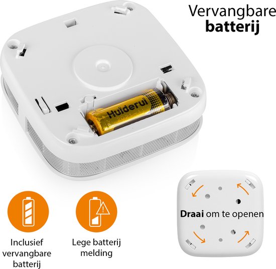 Smartwares FSM-12601 – Intelligenter Rauchmelder Smart – WLAN – Mit App – Brandmelder
