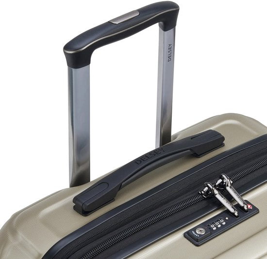 DELSEY PARIS Shadow 5.0 4-Rollen Trolley Koffer - 75 cm - 106L - Hartschalenkoffer - TSA-Schloss - Creme