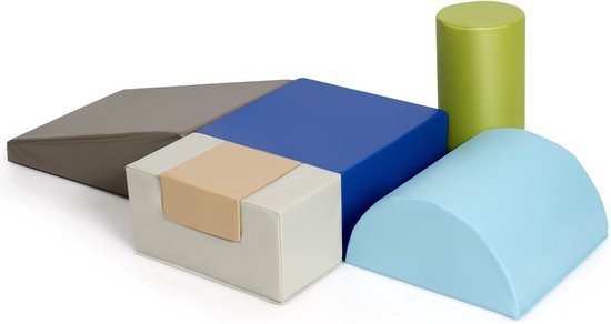Coast 6-teilige weiche Bauklötze, große Bauklötze für Kinder, Riesenbauklötze, Schaumstoffbauklötze, braun