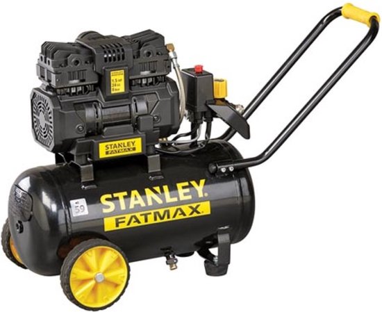 STANLEY Professional Kompressor - Ohne Öl - Horizontal - Geräuscharm - 24 L / 1,5 PS / 8 bar