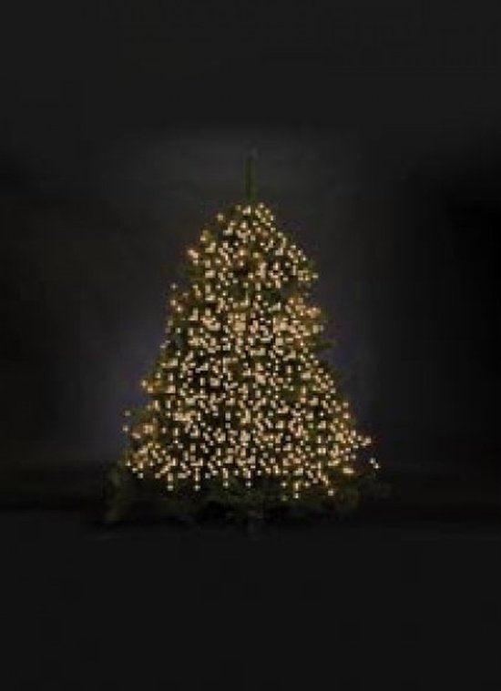 Merga LED, Lichtgirlande, 12 m, 1020 LEDs, warmweiß, schwarzes Kabel, für den Innen- und Außenbereich, 24 V
