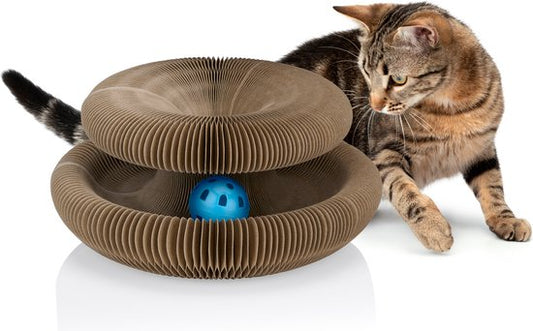 maxxpro Katzenspielzeug - Kratzpappe - Katzenminze - Spielball