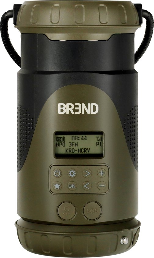 BREND BR-2245 Notfallradio mit Laterne und abnehmbarer Taschenlampe - FM/ DAB+ Radio - Bluetooth - USB-C - Powerbank - Wasserdicht - SOS-Funktion