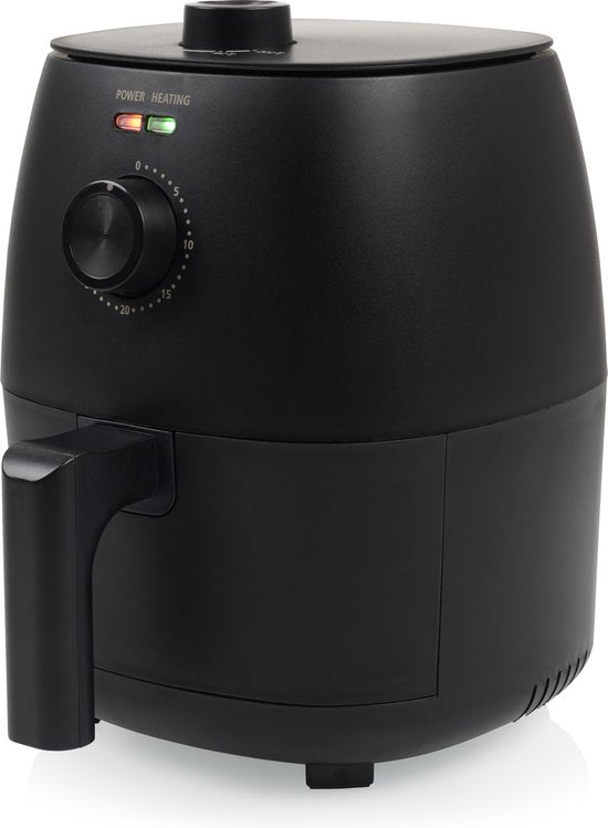 Airfryer Tristar FR-9014 - Mini-Knusperfritteuse - 2 Liter - Kompakte Heißluftfritteuse für 1-2 Personen - 1150W - Fettarmes Frittieren - Schwarz