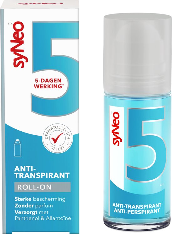 syNeo 5 - Deodorant Antitranspirant Roller - 50 ml - Übermäßiges Schwitzen
