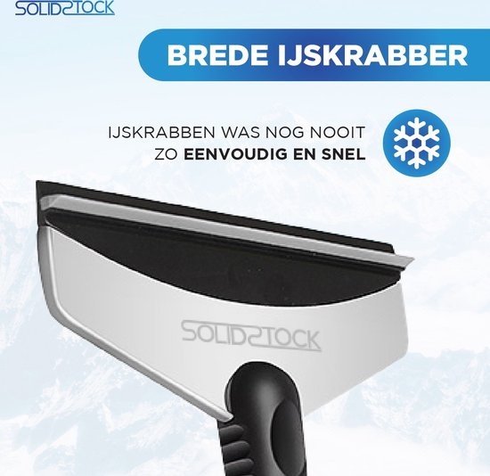 SolidStock Eiskratzer Auto - Extra breit - Fensterkratzer - Ergonomisches Design