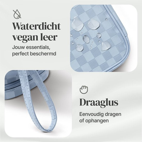 Skycases Travel Essentials - Kulturtasche und Make-up-Organizer - wasserdicht und kompakt - für Reisen und den täglichen Gebrauch geeignet - Unisex - hellblau