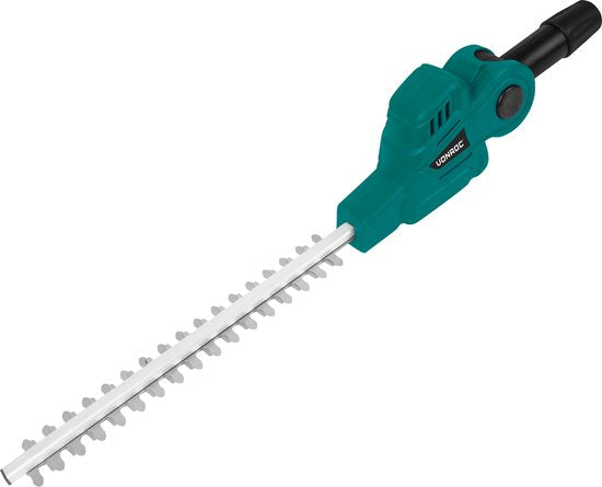VONROC Teleskop-Accu-Heckenschere 20V - Kippbares Messer - Stufenlos einstellbar (inkl. 2.0Ah Akku und Schnellladegerät)