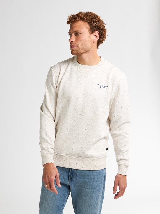 Petrol Industries – Herren-Sweatshirt „Pagosa“ mit Logo-Aufdruck – Weiß – Größe L