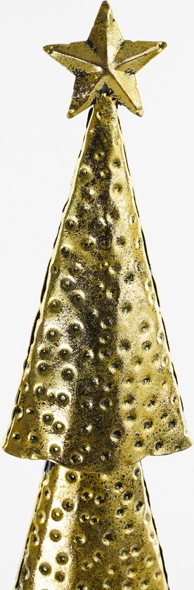 House of Seasons Weihnachtsbaum - L15 x B8 x H68 cm - Metall - Gold