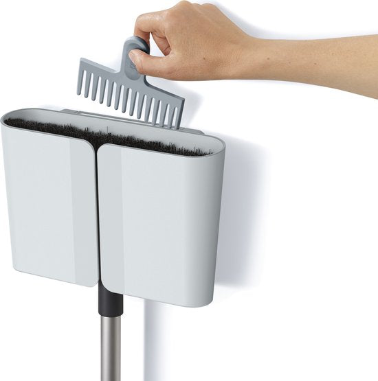 Joseph Joseph - CleanStore Kehrmaschine Teleskop mit Wandhalterung - Kunststoff - Blau