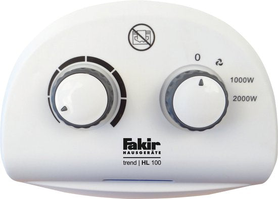 Fakir Trend HL 100 Elektroherd - Heizung mit Gebläse - Weiß/Grau