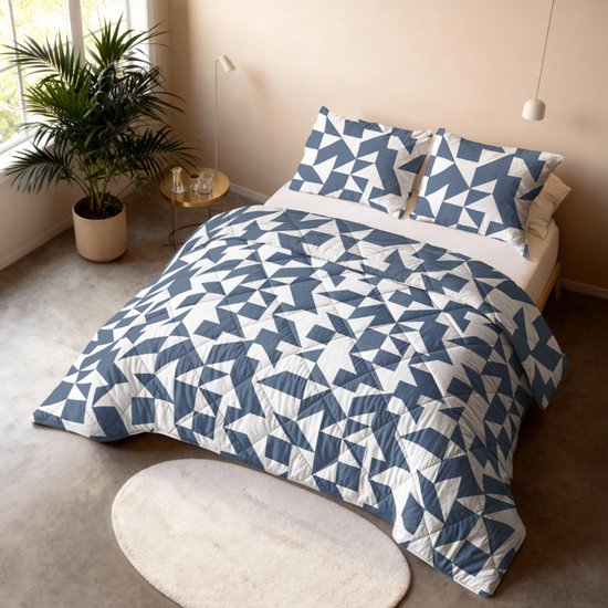 Dekbed-Discounter – Sleeptime Lazy waschbare Bettdecke 140 x 200 cm – Inklusive 1 Kissenbezug – Waschbar bei 40 Grad – Ganzjahres-Bettdecke – Mado