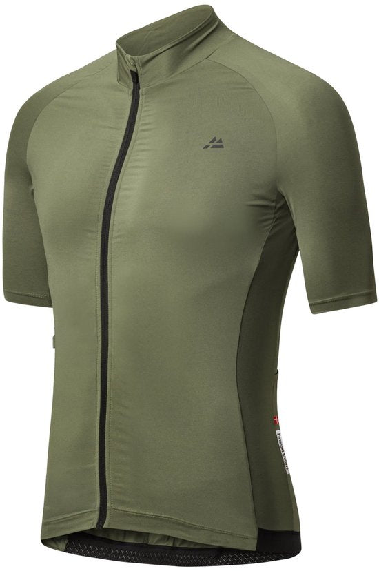 DANISH ENDURANCE Herren Radtrikot - Radsporttrikot - Kurze Ärmel - Quick-Dry - Olivgrün - Größe M