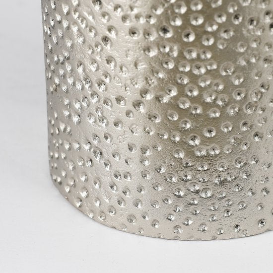Casa Vivante Dakar Kerzenleuchter - H22 x Ø11 cm - Aluminium - Antik Silber