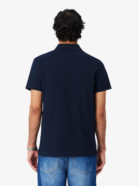 Lacoste Poloshirt, atmungsaktiv, dunkelblau (Navy) – Größe L – Herren