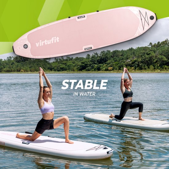 VirtuFit Ocean aufblasbares SUP-Board 275 cm – max. 150 kg – Komplettset – inklusive Pumpe, Paddel, Tragetasche, Zubehör & GoPro-Halterung – Stand-Up-Paddle-Board – Orange