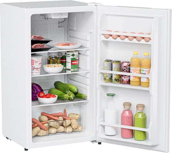 KitchenBrothers Kühlschrank - 92L - Tischmodell - Eisfach - Frigo - Freistehend - Weiß
