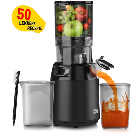 LEBENLANG – Entsafter – Slow Juicer – Entsafter für Obst und Gemüse – Entsafter für Obst und Gemüse – Saftmaschine – Saftbereiter – Slow Juicer – Entsafter – 100 % BPA-frei – Leiser Entsafter
