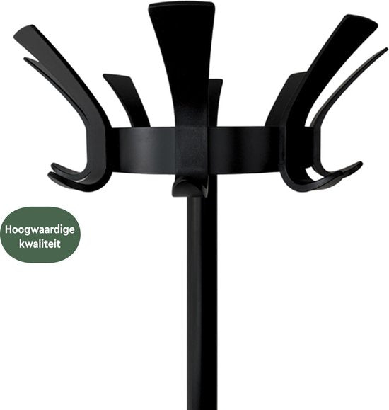 BRASQ Garderobenständer London CS300 - Schwarz - Stahl - Garderobenständer stehend - 181 cm - Modern