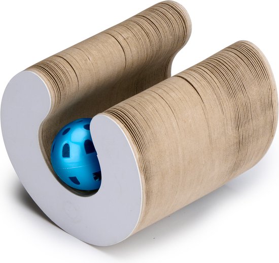 maxxpro Katzenspielzeug - Kratzpappe - Katzenminze - Spielball