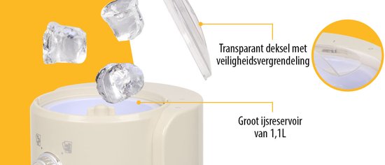 Tristar KD-7310 - Eiscrusher Slushy-Maschine - 30W - 1,1 Liter - Creme weiß