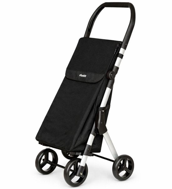 Duett Muuvi Up Einkaufswagen - Tasche Kapazität 46L - 4 Räder - faltbar - Schwarz