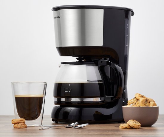 Tomado TCM1201S - Kaffeemaschine - Filterkaffee - 10 Tassen - Schwarz/Edelstahl
