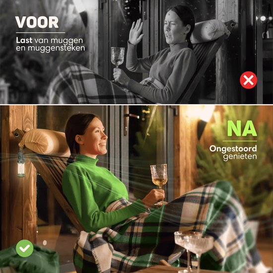 Vulpes Goods® Repeller - 3-in-1 Mückenvertreiber - Wiederaufladbare Mückenlampe, Powerbank & Licht - Für Reisen, Camping, Wandern - Innen & Außen - 400LM - Magnetisch - Inkl. 10 extra Duftpads